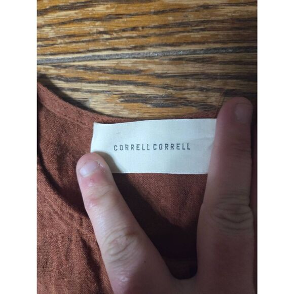 Correll Correll wave dress in brown sz XS - Picture 2 of 4